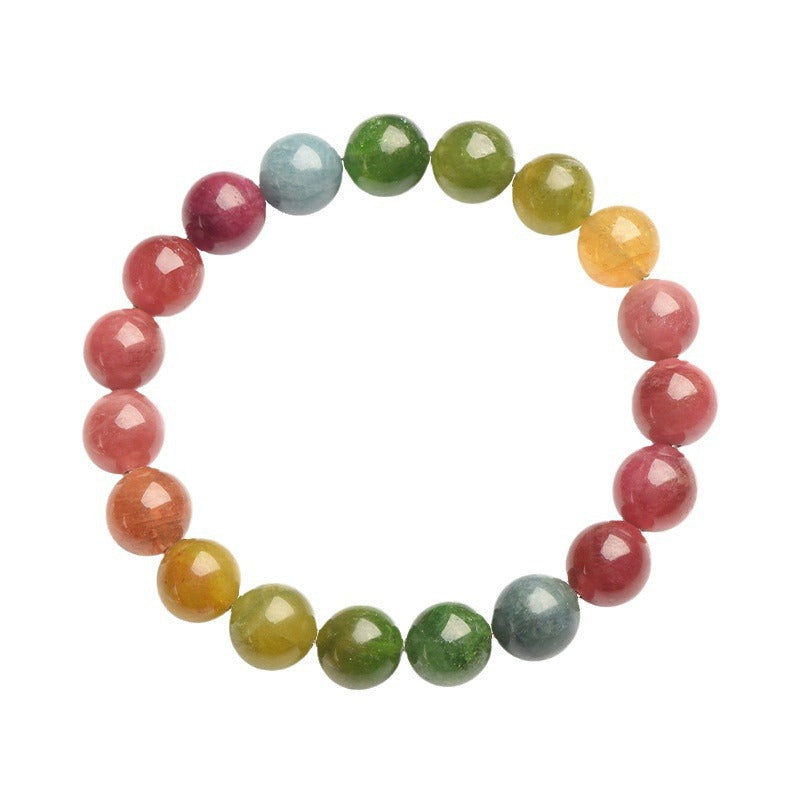 Grade 6A Rainbow Tourmaline Bracelet