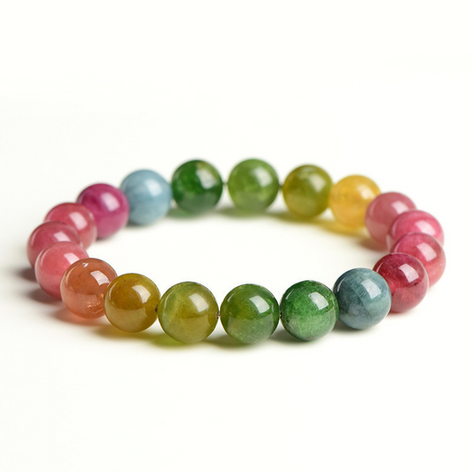 Grade 6A Rainbow Tourmaline Bracelet