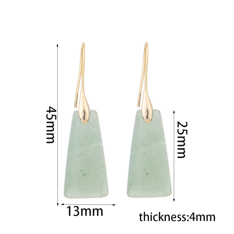 Green Aventurine Earrings Jewelry