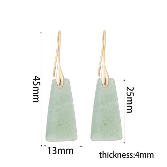 Green Aventurine Earrings Jewelry