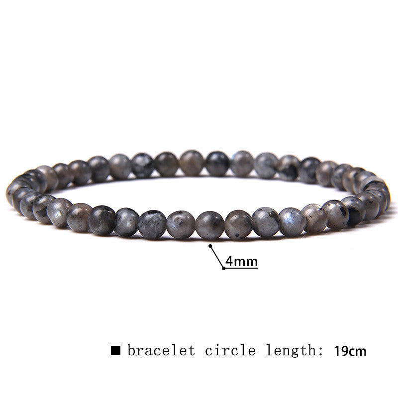 Larvikite Black Labradorite Energy Bracelet 