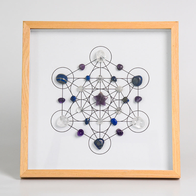 Spiritual Growth Crystal Grids-Purple