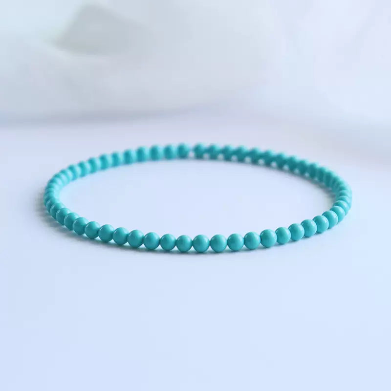 4mm Turquoise Howlite Energy Bracelet