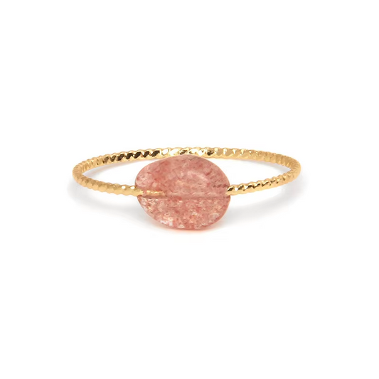 Strawberry Crystal Ring